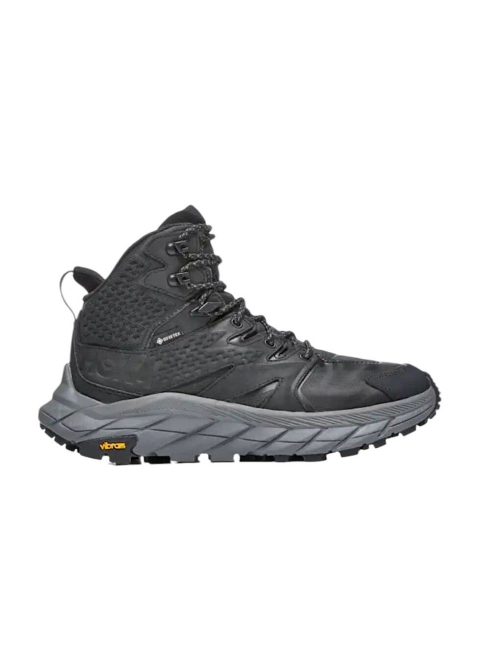 HOKA Anacapa 2 Mid GTX Waterproof Leather Black Hiker Booties - Sz 8.5B